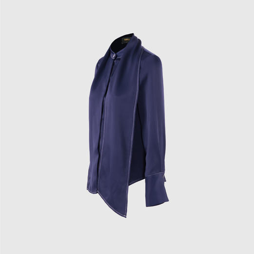 绕脖飘带气质衬衣 商品图1