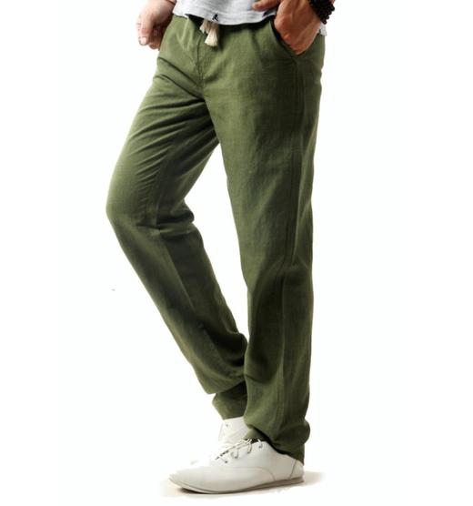 【服饰鞋包】夏季薄款透气亚麻宽松棉麻直筒长裤 商品图4