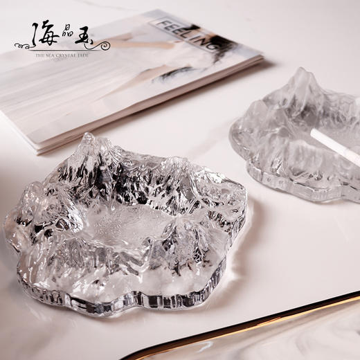 玉峰晟欧式创意冰山烟灰缸个性时尚水晶玻璃家用客厅办公室 商品图3