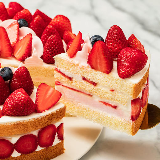 【超多草莓】香颂蛋糕，满满的草莓吃到爽，轻松治愈负能量（重庆幸福西饼蛋糕正价链接） 商品图3