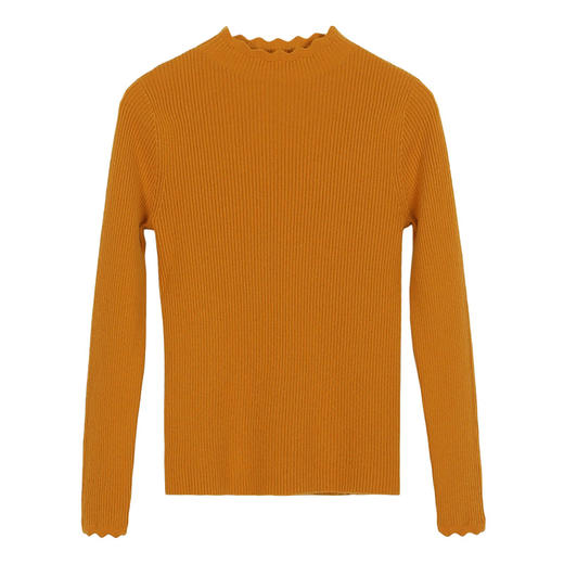 METTE羊绒世家秋冬女士新品100%纯羊绒衫时尚半高领修身显瘦毛衣 商品图9