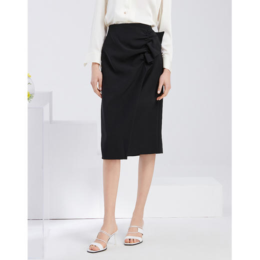 EITIE爱特爱时尚气质通勤显瘦高腰包臀半身裙女6106804 商品图3