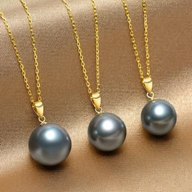 大溪地黑珍珠饰物 简约设计 质感细腻