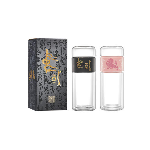 国韵狮舞系列茶水分离器玻璃杯 商品图4