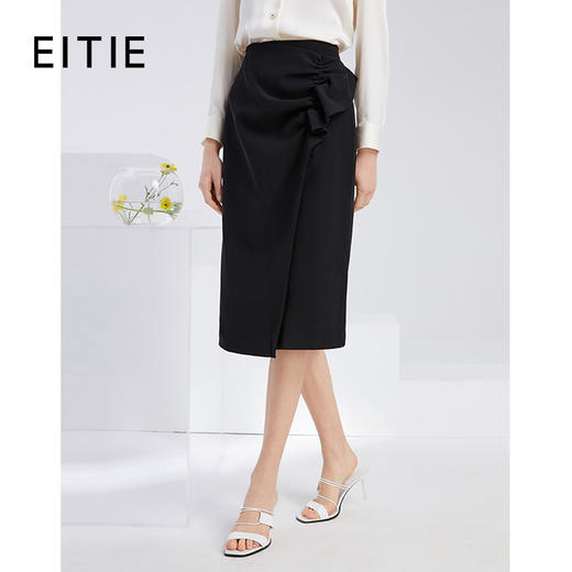 EITIE爱特爱时尚气质通勤显瘦高腰包臀半身裙女6106804 商品图0