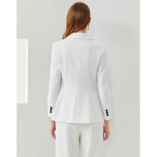 EITIE爱特爱秋季新款时尚气质通勤百搭简约收腰显瘦西装外套6303009 商品图4