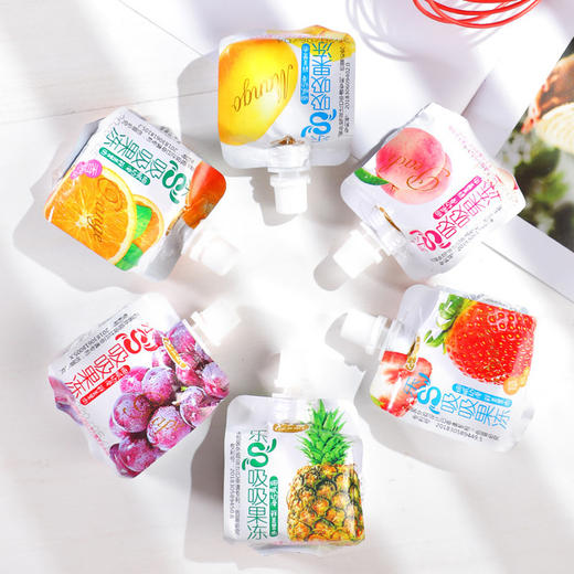 【食品酒水】小金鼠吸吸果冻30袋 6种多口味水果味果肉布丁休闲零食吸吸果冻 商品图11