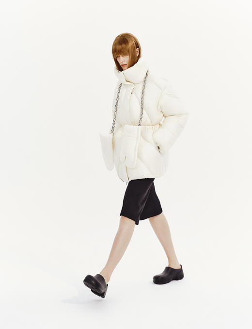 EVENING  烤箱手套廓形羽绒服 奶白色 （含手套和羽绒服各一件）【可口系列】 商品图1