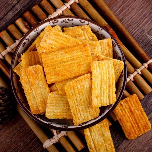 【食品酒水】嵩山平底锅巴120g铁板锅巴小包装袋装老式网红麻辣脆锅巴零食小吃 商品图3
