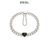 ZEGL黑玛瑙爱心古巴手链女夏ins嘻哈潮酷复古小众设计手饰配饰品 商品缩略图1