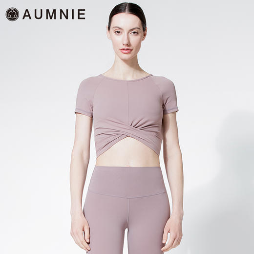 【AUMNIE】裸感前环绕短袖上衣 / SS NUDE FRONT WRAP TEE 商品图7