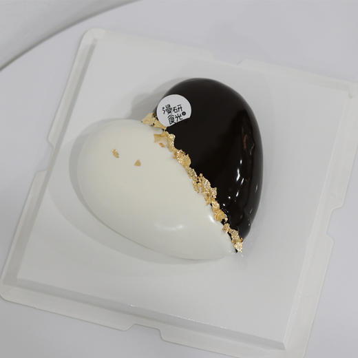 【生日蛋糕】黑白心形慕斯 商品图0