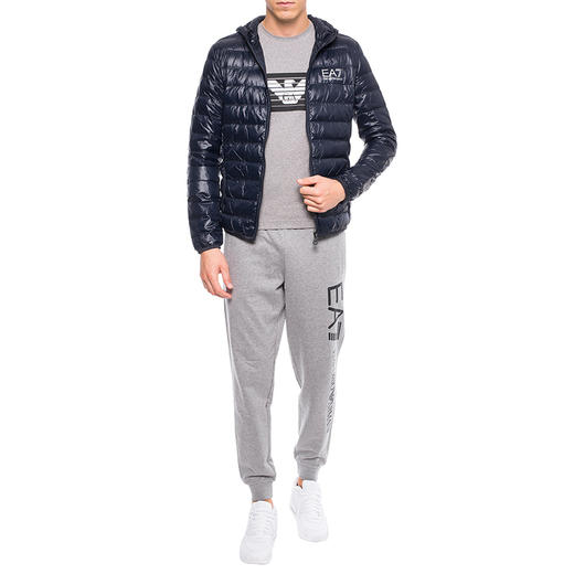 ARMANI 阿玛尼 男士薄款拉链连帽羽绒服 藏蓝色 8NPB02 PN29Z 1578 商品图3