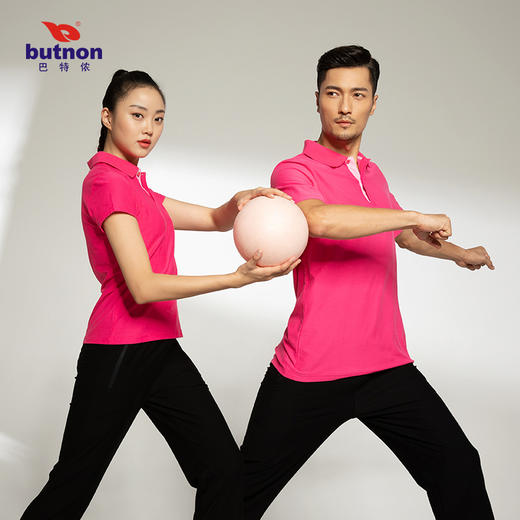 8154巴特侬夏季新款女反领休闲POLO衫短袖运动T恤麻棉针织面料 商品图1