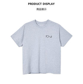 Polar Skate Co 3 Tone Fill Logo Tee 后背Logo印花情侣短袖T恤