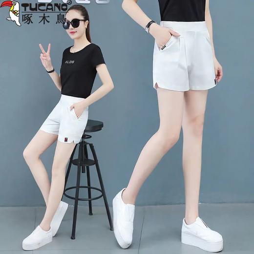 TZW-新款夏外穿高腰宽松显瘦阔腿裤薄款运动裤子 商品图3