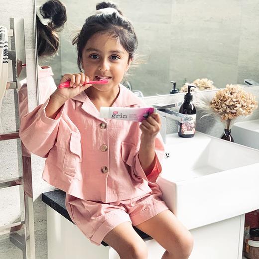 grin 儿童牙膏 天然防蛀 草莓味 橙子味 莓果味 商品图7