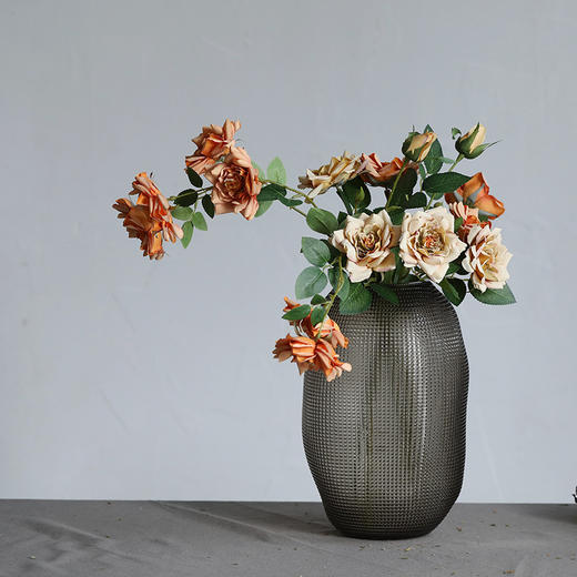 碧轩现代简约波点工艺玻璃花瓶家居软装摆件插花设计新品花器 商品图3