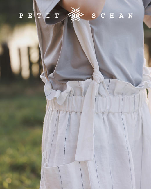 PETIT SCHAN小闪 CLO#039 Fisherman 日本进口纯亚麻设计款两穿背带裤/渔夫裤 商品图7