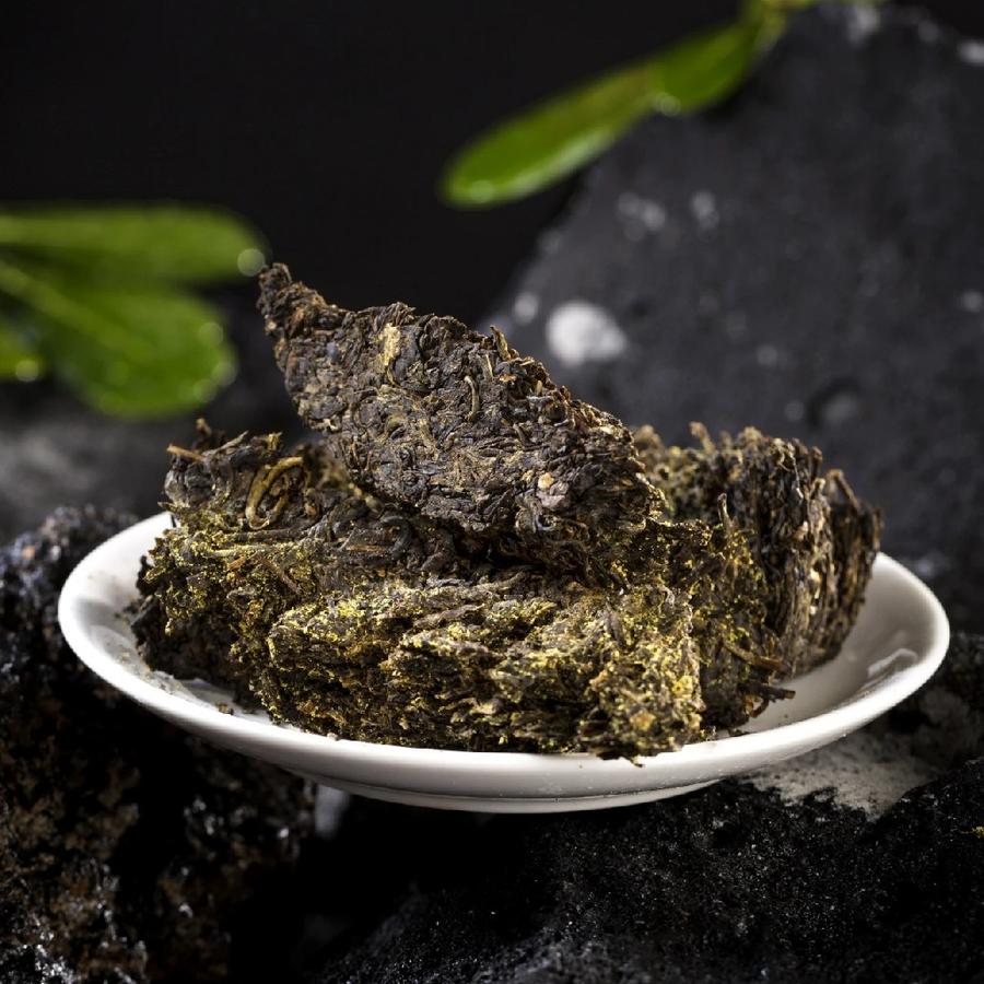 中茶牌安化黑茶 中茶冰碛岩1kg(2021年)