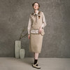 famecoco范可儿套装裙秋气质时尚绵羊毛两件套裙子F216EA014 商品缩略图3