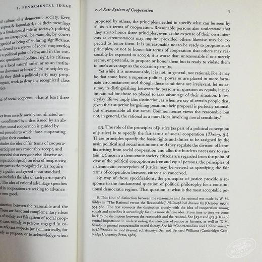 【中商原版】约翰·罗尔斯：作为公平的正义：正义新论 英文原版 Justice as Fairness 商品图7