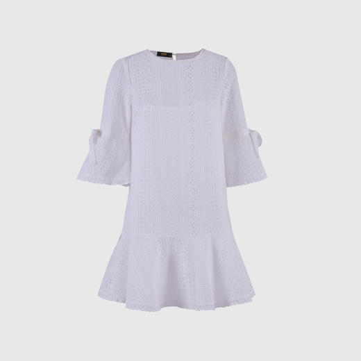 圆领喇叭袖娃娃裙 商品图0