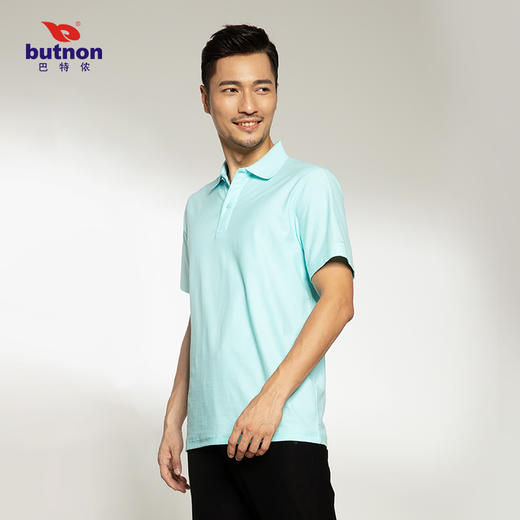 8153巴特侬 夏男运动休闲短袖T恤高含棉针织PLOL衫 商品图3
