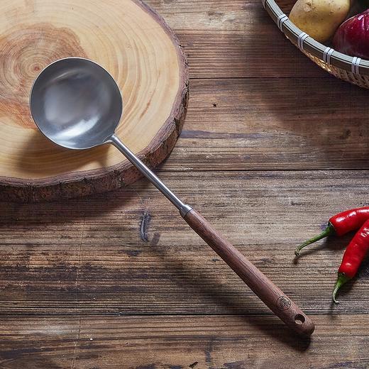 [屁侠推荐]老饭骨 中式炒勺&锅铲 食品级304不锈钢炒勺 花梨木防烫手柄  多规格可选 商品图4