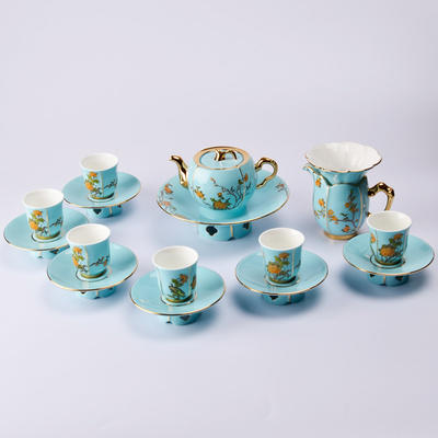 国瓷永丰源 夫人瓷西湖蓝17头茶具 商品图0