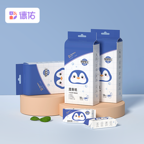 德佑湿厕纸轻携迷你装小仙女必备擦得更干净8包*3提