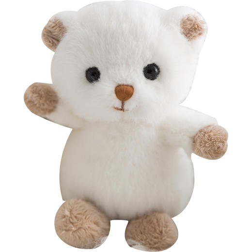 伽百利毛绒小白熊KR/雪球挂件W2192A毛绒玩具公仔睡觉抱枕安抚陪伴玩偶男孩女孩礼物 商品图0