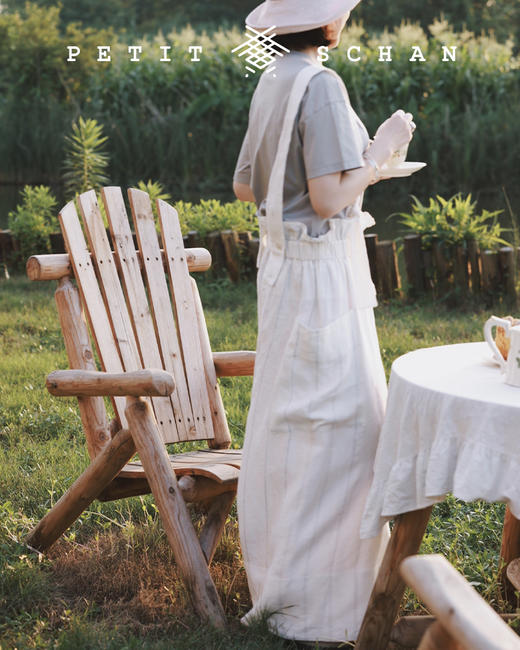 PETIT SCHAN小闪 CLO#039 Fisherman 日本进口纯亚麻设计款两穿背带裤/渔夫裤 商品图3