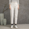 famecoco范可儿纯棉烟管裤女秋款拼接格纹休闲裤F216GA003 商品缩略图0