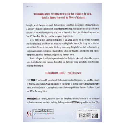 【中商原版】读心神探 FBI心理侧写术 电视剧版 英文原版 Mindhunter Inside the FBI’s Elite Serial Crime Unit John E Douglas 商品图1