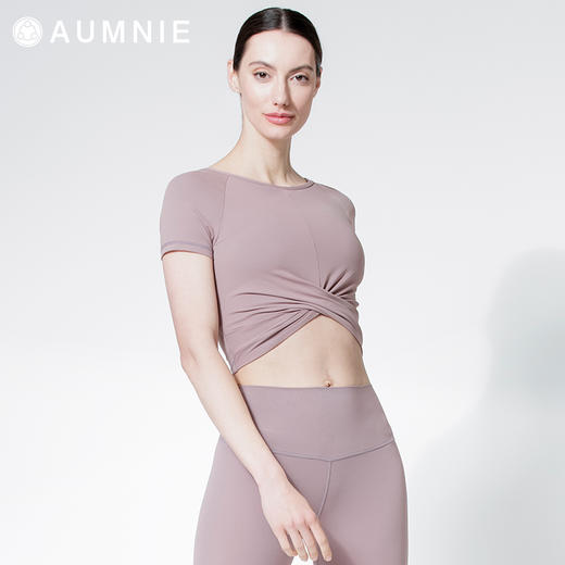 【AUMNIE】裸感前环绕短袖上衣 / SS NUDE FRONT WRAP TEE 商品图5