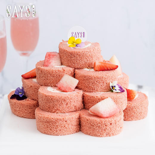 【历史商品】粉夏蜜桃卷塔 商品图0