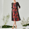TANGY Collection/天意精品2021年秋季新品真丝印染拼接莨绸连衣裙 商品缩略图1