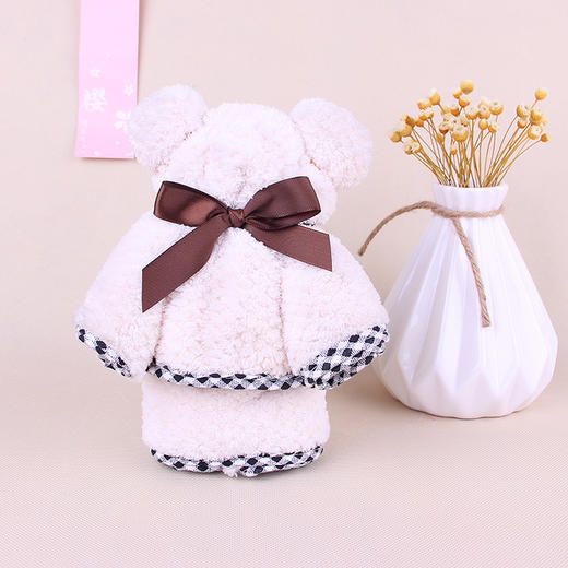 家减尘除菠萝格小熊毛巾35x75/J8155家居清洁新品 商品图2