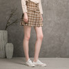 famecoco范可儿a字短裙女秋遮胯格子半身百褶裙F216HA012 商品缩略图1