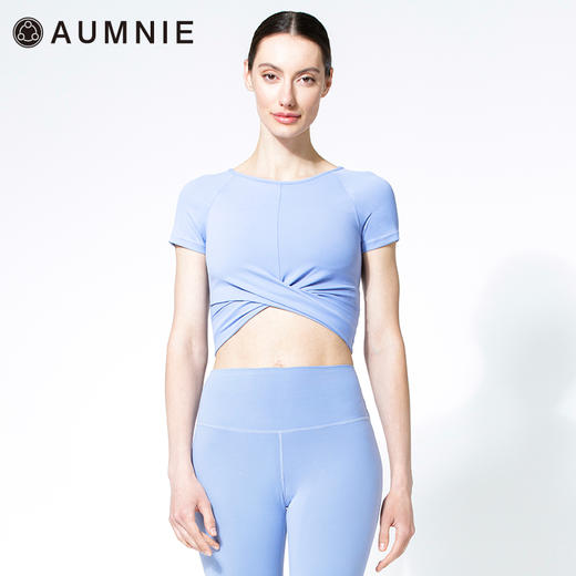 【AUMNIE】裸感前环绕短袖上衣 / SS NUDE FRONT WRAP TEE 商品图8