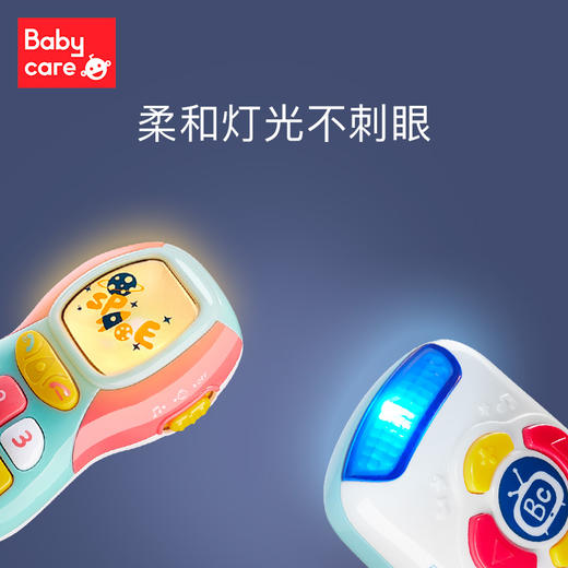 【babycare好物集】宝宝手机玩具可咬女孩儿童仿真电话座机男孩婴儿音乐益智 商品图3