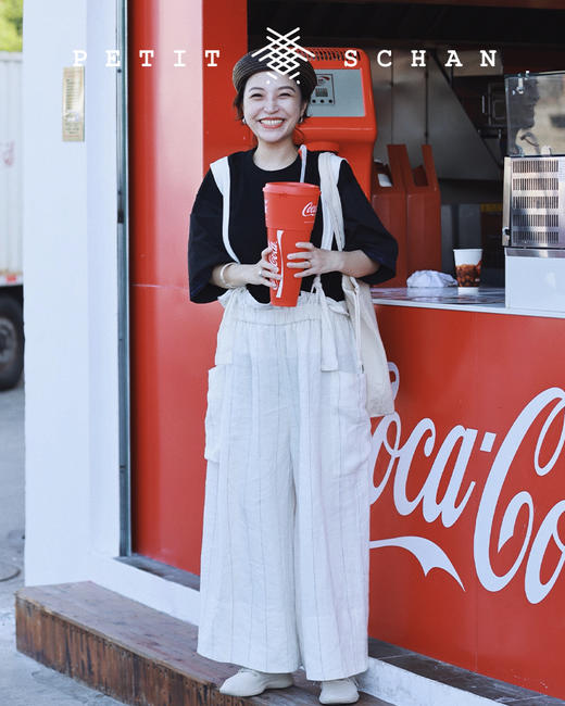 PETIT SCHAN小闪 CLO#039 Fisherman 日本进口纯亚麻设计款两穿背带裤/渔夫裤 商品图11