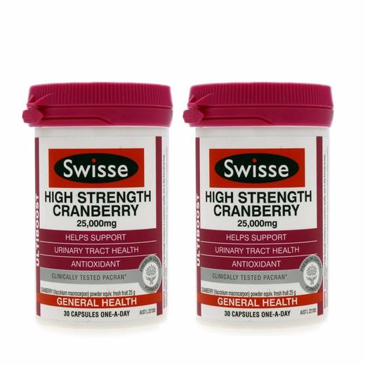 【香港直邮】SWISSE/斯维诗 高浓度蔓越莓胶囊 30粒 商品图3