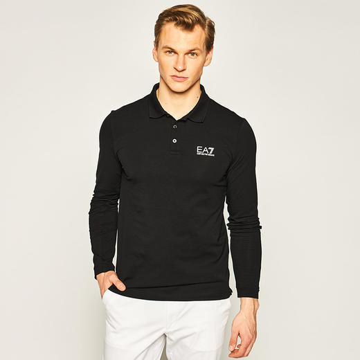 【二】ARMANI 阿玛尼 男士黑色长袖T恤 8NPF05 PJM5Z 1200 商品图1