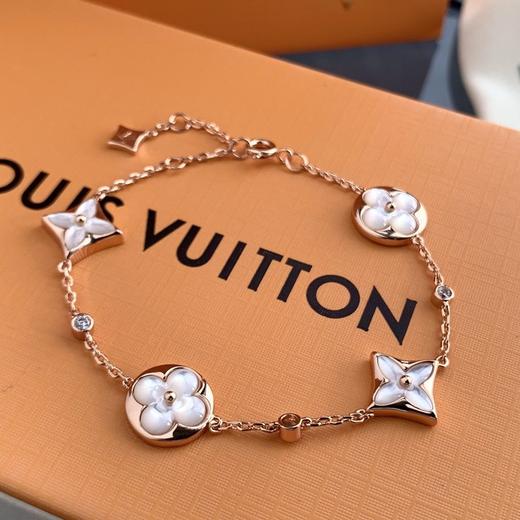 价值20000+ 神仙颜值 海外渠道！LV新款B BLOSSOM系列四花贝母手链 S925银厚镀18K真金玫瑰金 高级感爆棚 晶莹剔透 美轮美奂 上手大气高贵 配送全套包装 预售 商品图0