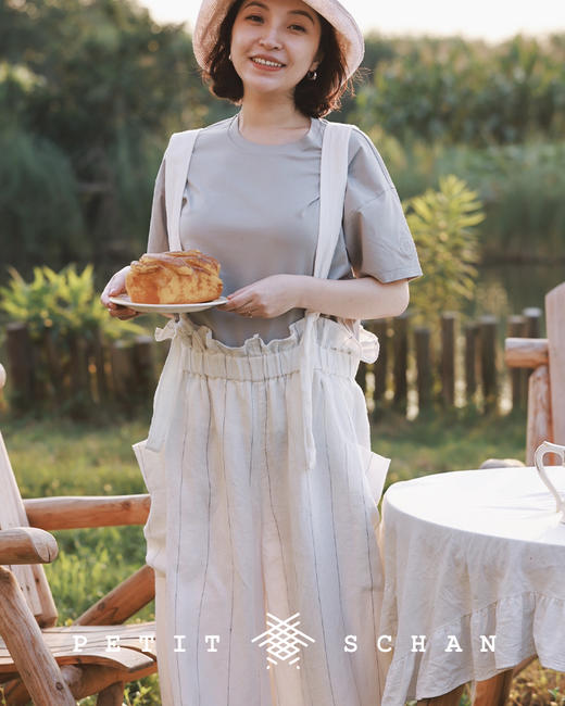 PETIT SCHAN小闪 CLO#039 Fisherman 日本进口纯亚麻设计款两穿背带裤/渔夫裤 商品图9