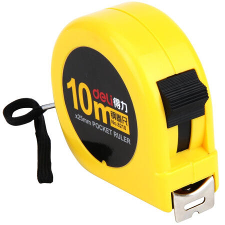 得力10m公英制钢卷尺/测量尺/测量工具8210 商品图1