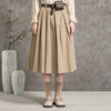famecoco范可儿纯色半身裙女秋季a字百褶裙中长款F216HA009 商品缩略图1