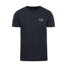 EMPORIO ARMANI EA7
 阿玛尼 男士圆领印花LOGO棉质短袖T恤 藏蓝色 8NPT51 PJM9Z 0578